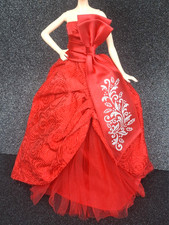 Barbie bambola Holiday 2012 Magia delle Feste Mattel w3465 red dress only
