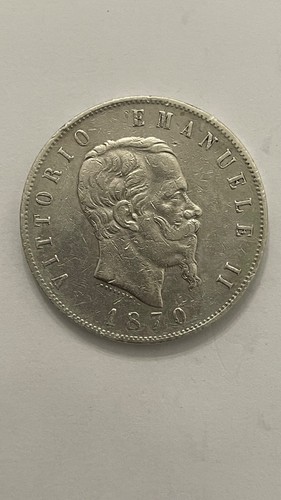Lire 1870 milano moneta in - moneta,