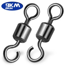 Girevoli da Pesca 50pz Occhio Aperto Rotolamento Girevole Cambio Rapido Leader Line Connettore