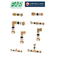 KIT RACCORDI A STRINGERE X TUBO RAME Diam. 18 NIPLEX GOMITO TEE FAR ARTECLIMA