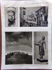 Stampa del 1931 Arte Coloniale Roma Amisani Del Neri Biasi Vanetti Oprandi Mazza