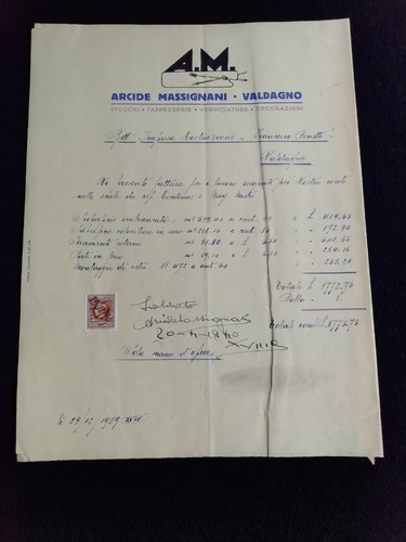 Fattura valdagno arcide - fattura,