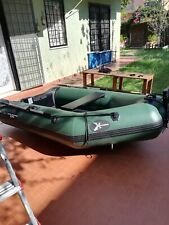 Gommone tender verde paiolato in alluminio 3mt con motore Yamaha 2 cavalli