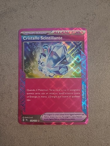 Carta pokemon cristallo - carta,