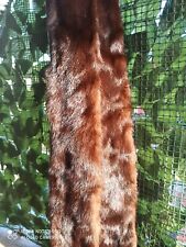Collo visone doppio stola  sciarpa marrone mai usato 180cm