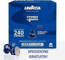 240 Capsule Lavazza Comp. Nespresso Crema e Gusto Classico!!
