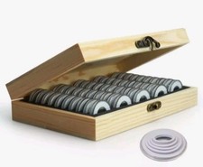 Portamonete Da Collezione In Legno, per monete commemorative. Monete 2 euro.