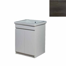 Mobile Lavatoio in Ceramica 2 Ante e Strofinatoio Integrato 60x60x86A cm Olmo