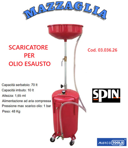 Spin scaricatore per olio - spin,