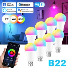 Lampadina LED Smart WiFi RGB per App di iOS Android Amazon Alexa Google Home