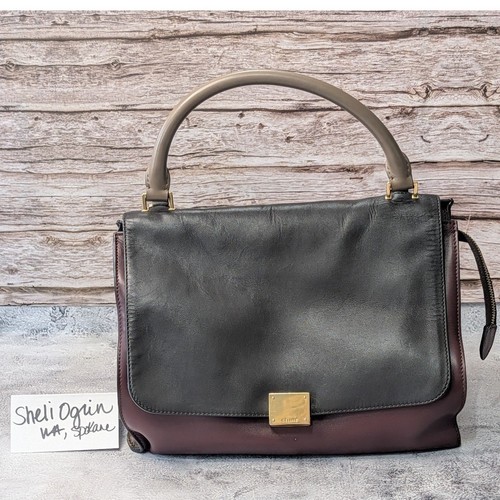 Borsa celine trapezio bordeaux - borsa,