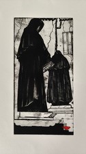 Litografia di Franco Angeli