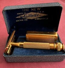 RASOIO RAZOR VINTAGE GILLETTE  PUBBLICITARIO ACQUA SAN PELLEGRINO BERGAMO RARO
