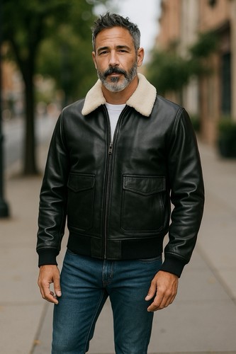 Vince giacca pelle bomber - giacca,