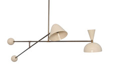 Lampadario Sputnik in ottone