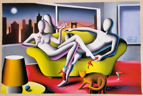Mark kostabi fine - fine, giclèe