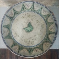 PIATTO ANTICO CERAMICA SICILIA CALTAGIRONE BURGIO VIETRI GROTTAGLIE VINTAGE RARO