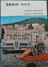 ALFA ROMEO 2000 SPIDER LIGURIA AUTO PUBBLICITA WERBUNG ADVERTISING 1960 COLORE