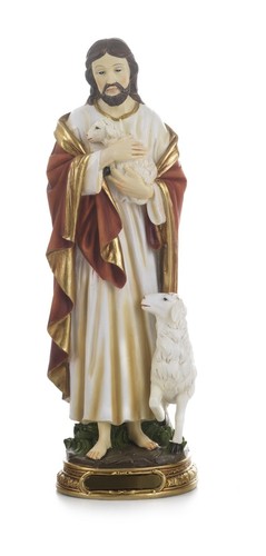 Statua gesù buon - statua, pastore