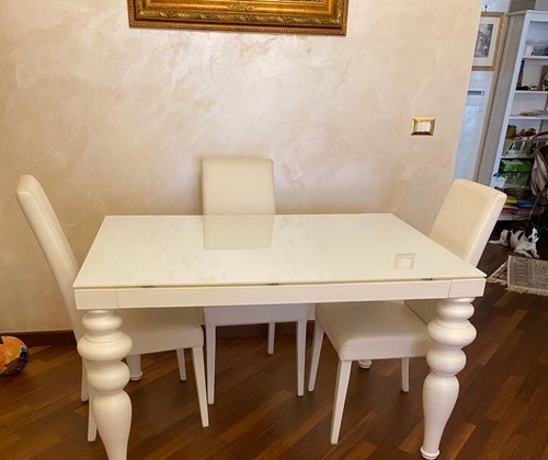 Tavolo legno cristallo - e,