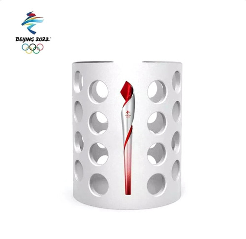Portapenne metallo argento