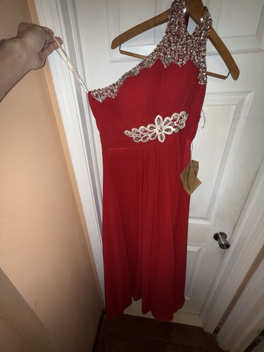 Abito chic monospalla - , rosso