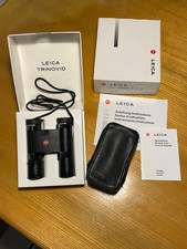 Binocolo Leica Trinovid 10x25 BC con custodia in pelle immacolato come mai usato