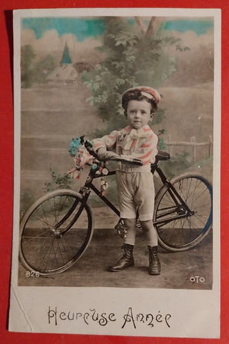 Cartolina bici bambino - bici,