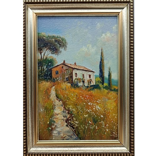 Dipinto olio natura estiva