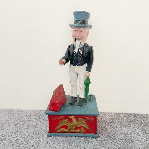 Salvadanaio ghisa uncle sam - in,