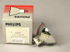 LAMPADA ALOGENA PHILIPS EFM 8 V 50 W GZ6.35 CANON, CHINON, COPAL, HANIMEX, EUMIG