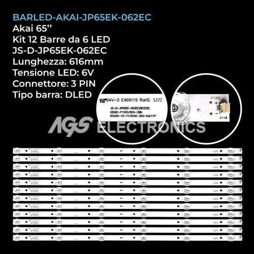 Kit barre strip led - 6, tv