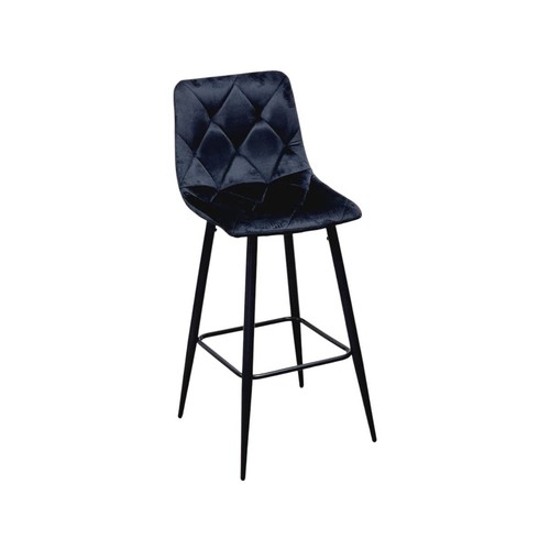 Sgabello velvet nero - velvet, in