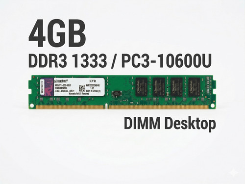 Kingston ddr3 1333 mhz - kingston, gb