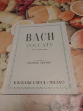 Bach Toccate Per Pianoforte Libro Spartiti Giuseppe Piccioli