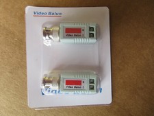 (2) Video Balum B01GJJBDTM per ricetrasmettitore video passivo 1 canale UTP Cat5 NUOVO!