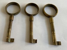 3 CHIAVI PER ARMADIO OTTONE VINTAGE