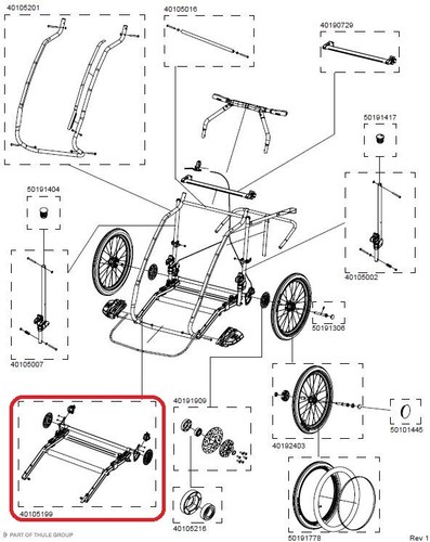 Telaio inferiore thule - inferiore,