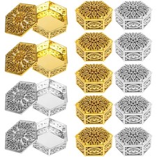  24 pezzi squisiti scatole di caramelle scatole regalo esagono container per la