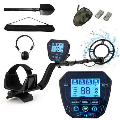 Metal detector with - detector, backlit
