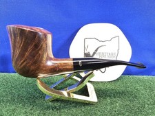 Gasparini Handmade Semi-bent 9mm Briar Tobacco Pipe, Box, Bag, Unsmoked