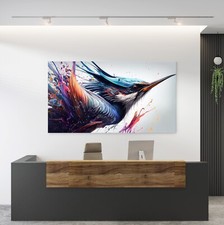 Quadro colibrì astratto