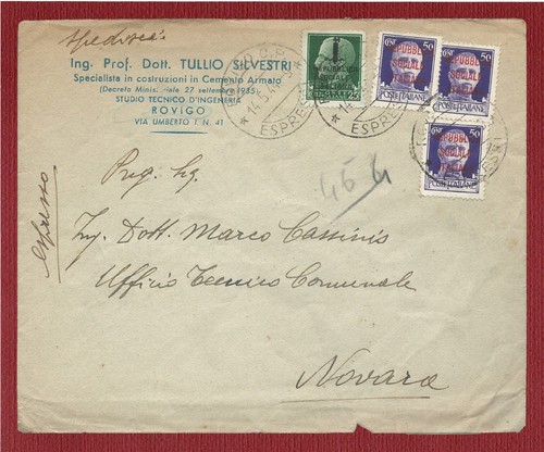 Busta espresso storia postale - busta,