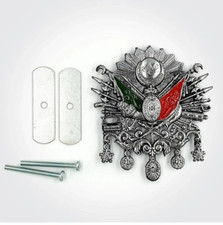 METALLO Osmanli Tugra Araba Decorazione Ayyildiz Ottomano Arma Ottomano Logo Tuğra