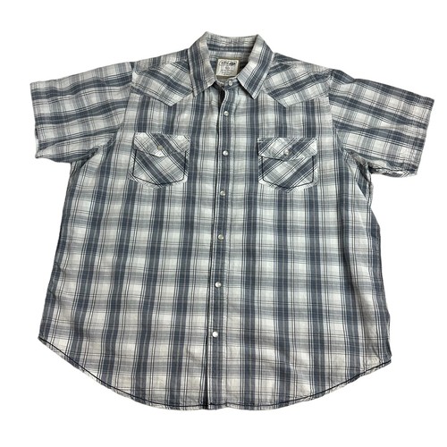 Camicia western plaid pearl - camicia,