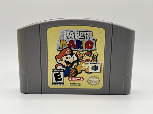 Paper mario n64 nintendo 64 - mario, (nintendo