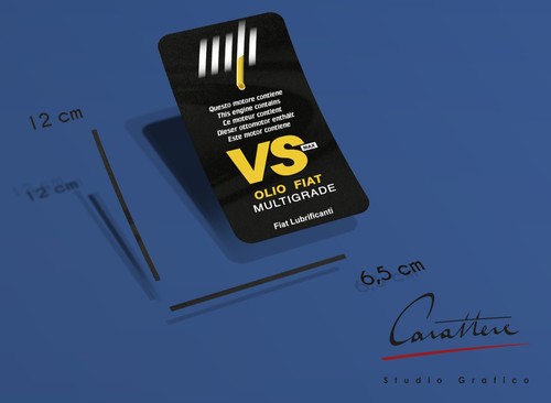 Adesivo olio fiat - adesivo, vs