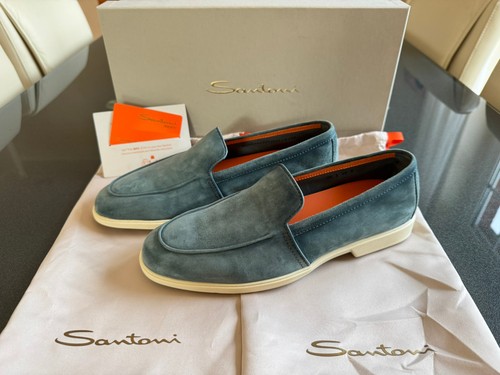 Santoni malibu loafer türkis - loafer,
