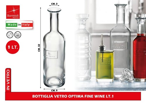 Bottiglia vetro optima fine - bottiglia,