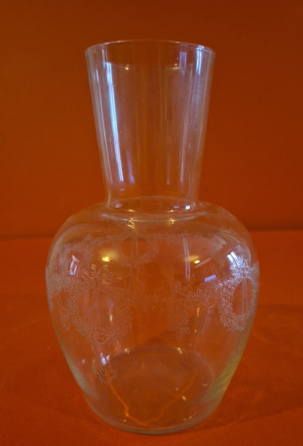 Caraffa vetro edoardiano - caraffa,